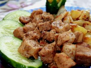Жареная картошка с мясом в мультиварке рецепт с фото